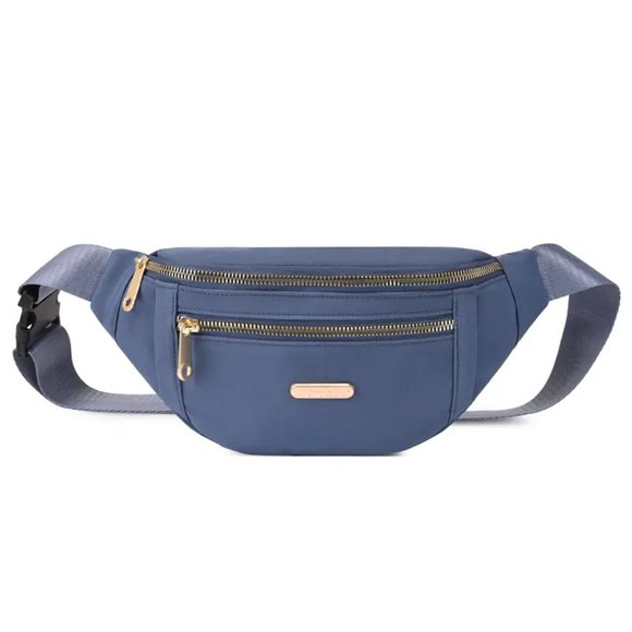Handbags - Blue Waist Fanny Bag
